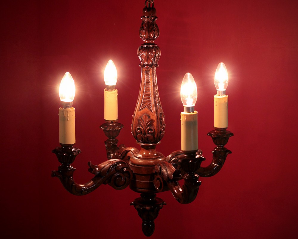 Mahogany Chandelier c.1930.