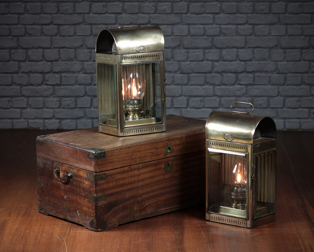 Pair of Davey & Co. Brass Garden Lanterns c.1890. 