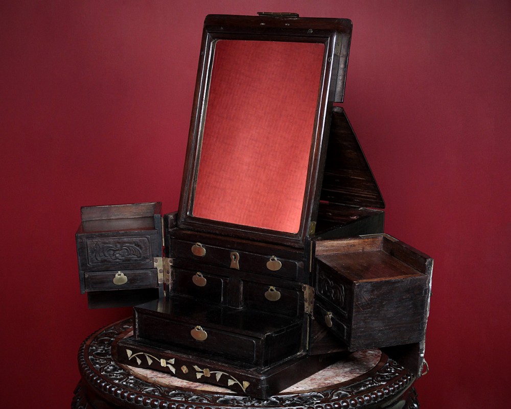 Chinese Travelling Cabinet c.1820.