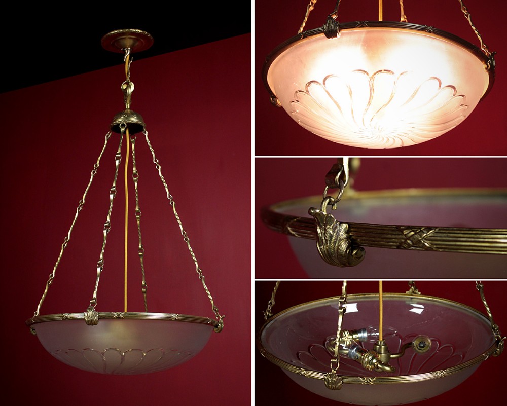 Edwardian Hanging Light c.1905.