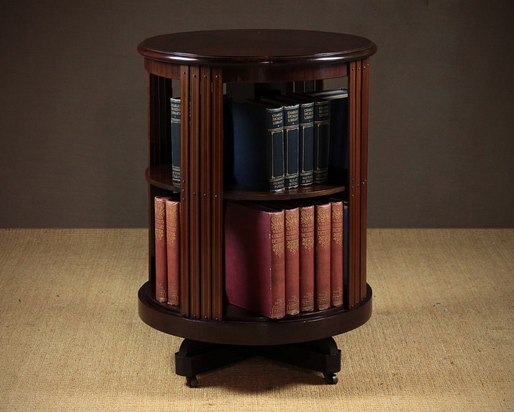 Edwardian Revolving Bookcase c.1910.