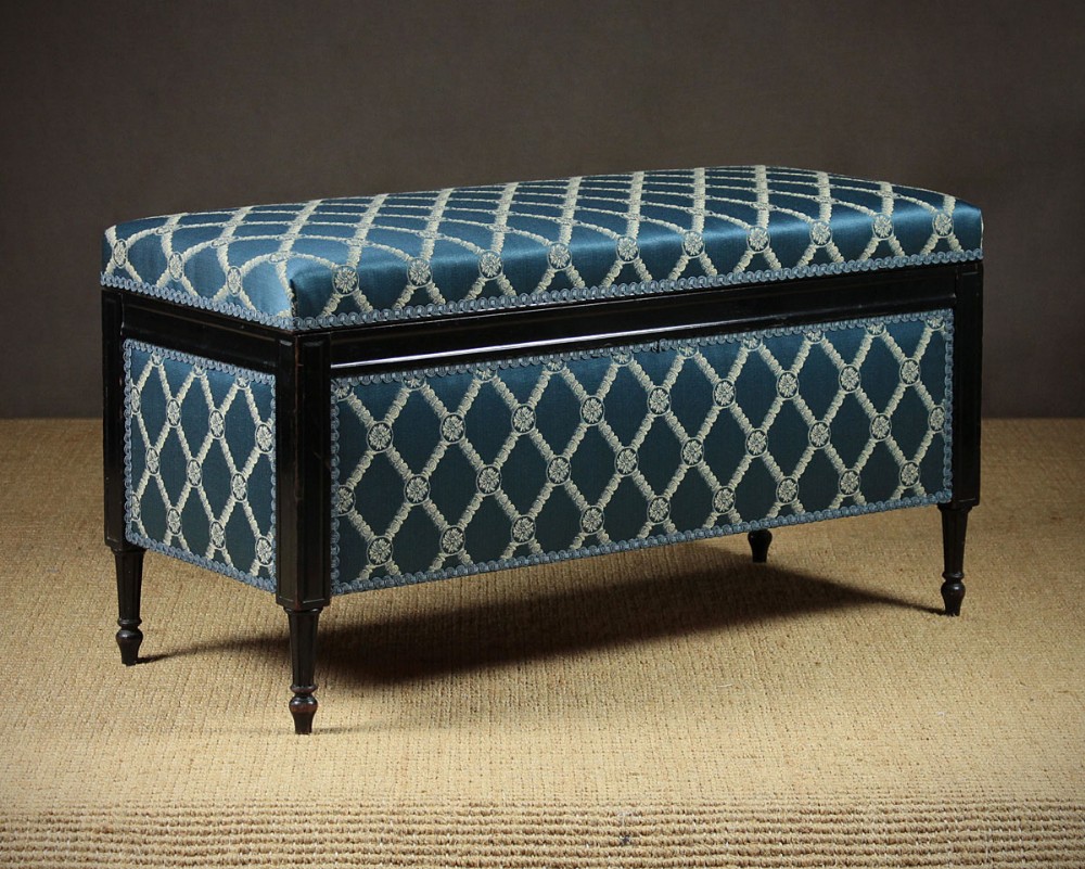 19th.c. Ottoman Box Stool Or Window Seat c.1895.