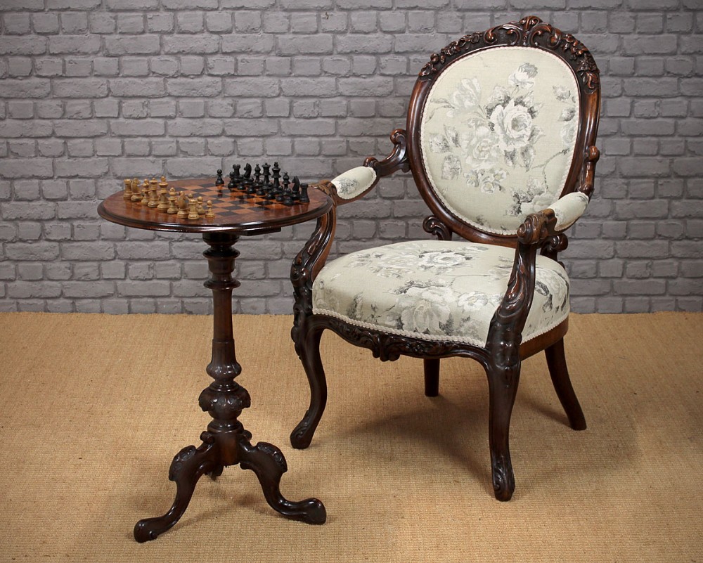 Parquetry Top Chess Table c.1870.