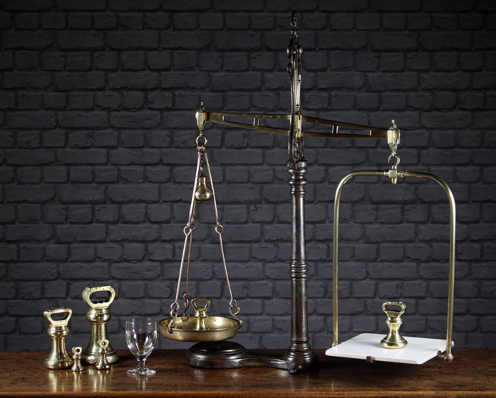19th.c. Shop Scales & Weights c.1890.