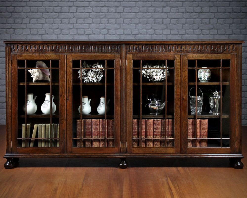 George V Oak Bookcase c.1910