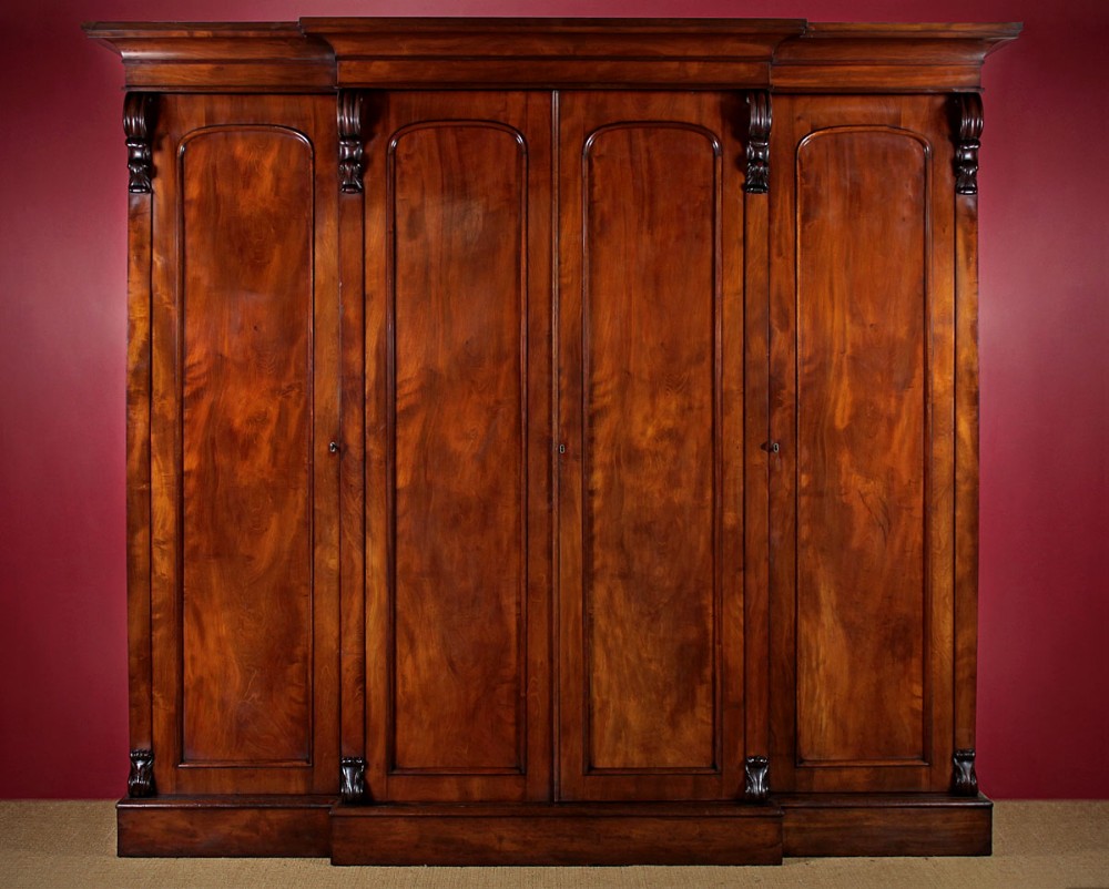 Large Mid 19th.c. Combination Wardrobe & Press. c.1860.