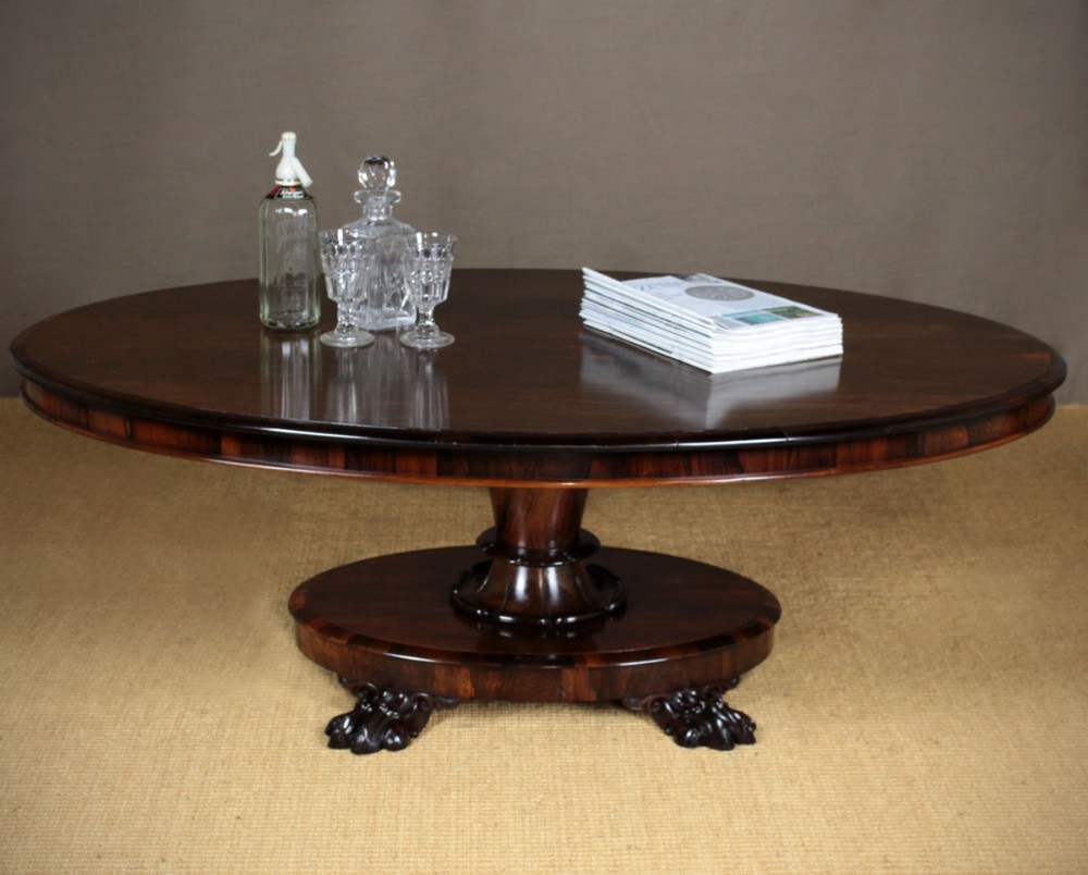 Large Reduced Rosewood Coffee Table c.1860.