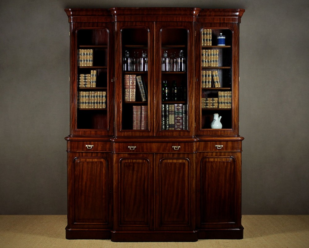 Mahogany Four Door Bookcase c.1880.