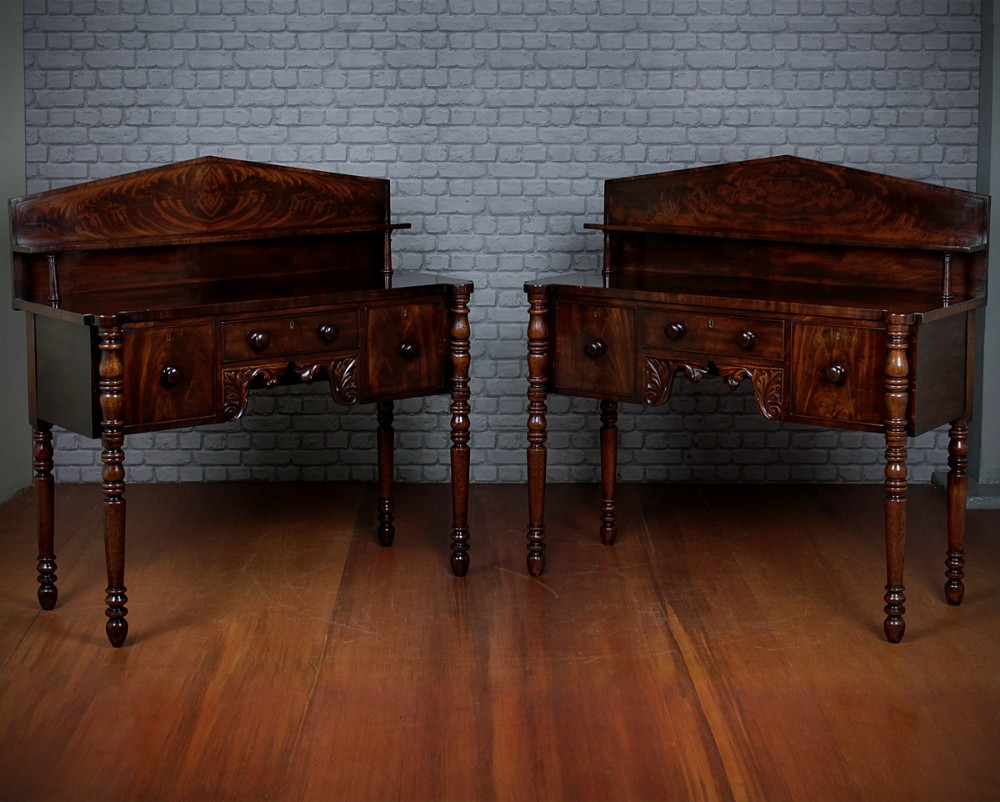 Pair William IV Serving Sideboards c.1830.