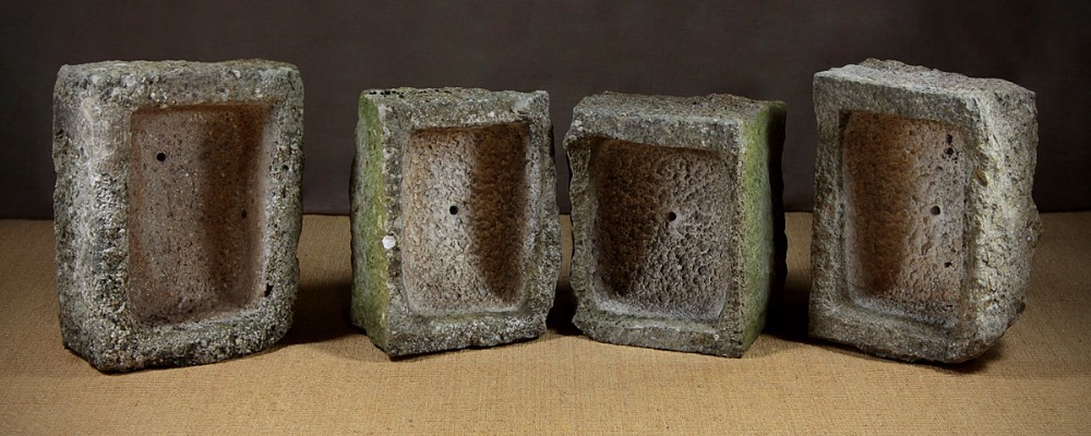 Four 19th.c. Limestone Troughs or Planters.