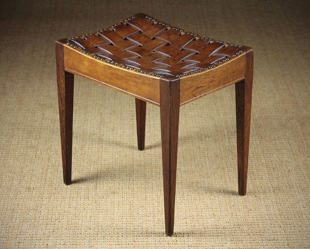 English Arts & Crafts Stool c.1915.
