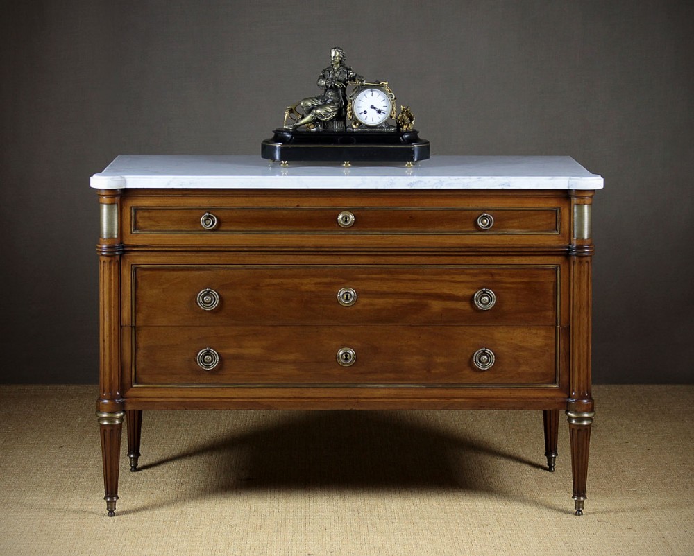 Late 19th.c. French Marble Top Chest of Drawers c.1890.