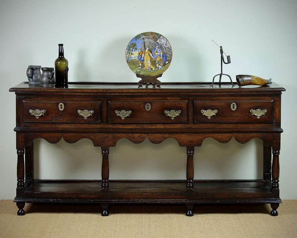 Mid 18th.c. Welsh Potboard Dresser Base c.1750.