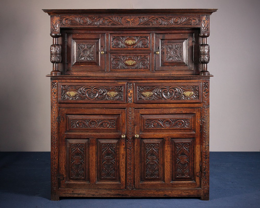 Large 18th.c. Oak Court Cupboard c.1780.