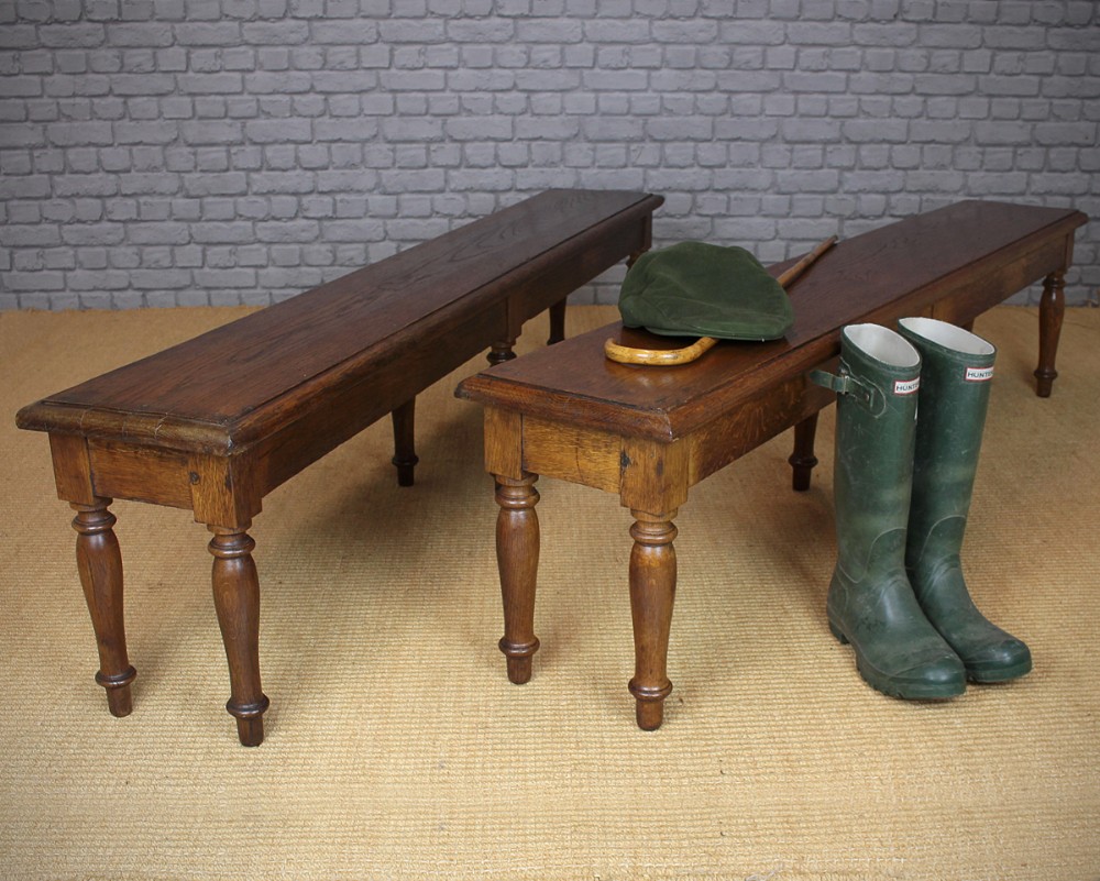 Pair of Oak Benches c.1890.