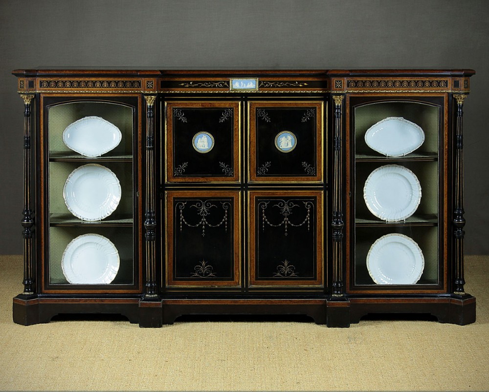 Late 19th.c. Ebonised Side Cabinet c.1880.