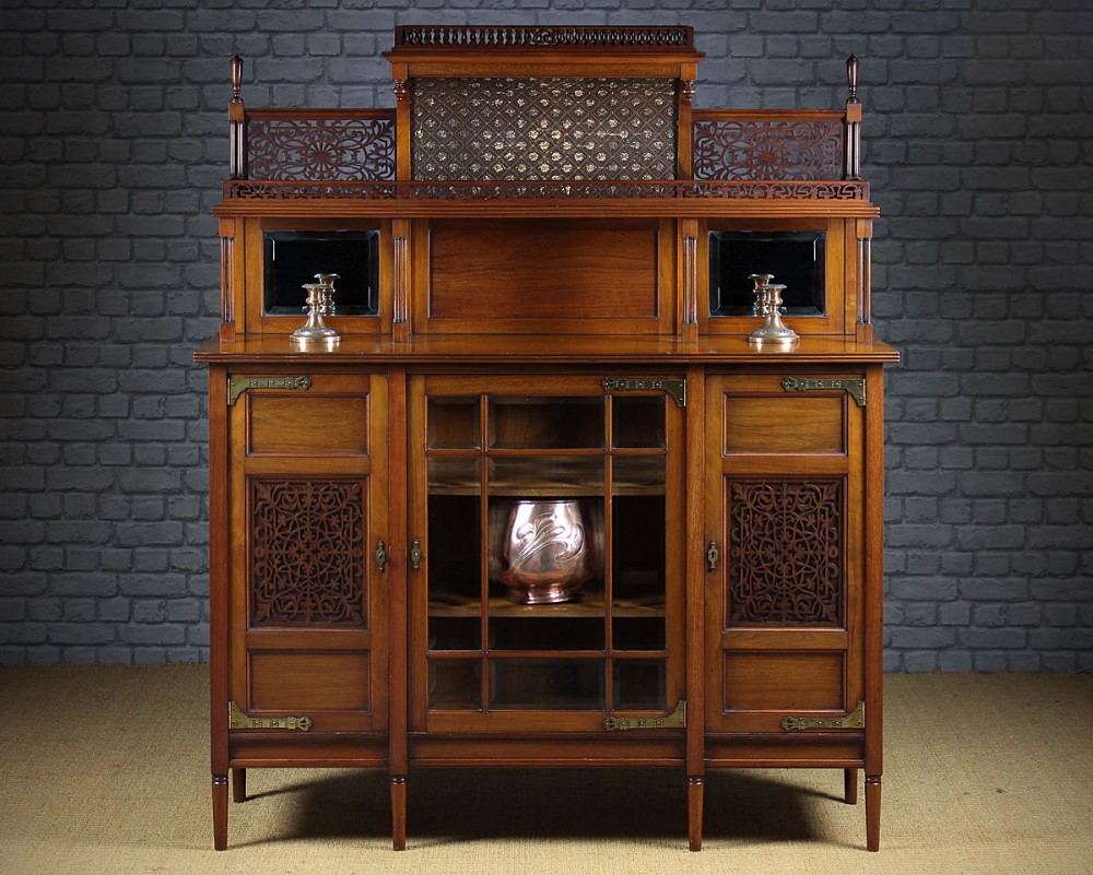 Arts & Crafts Walnut Side Cabinet c.1890.