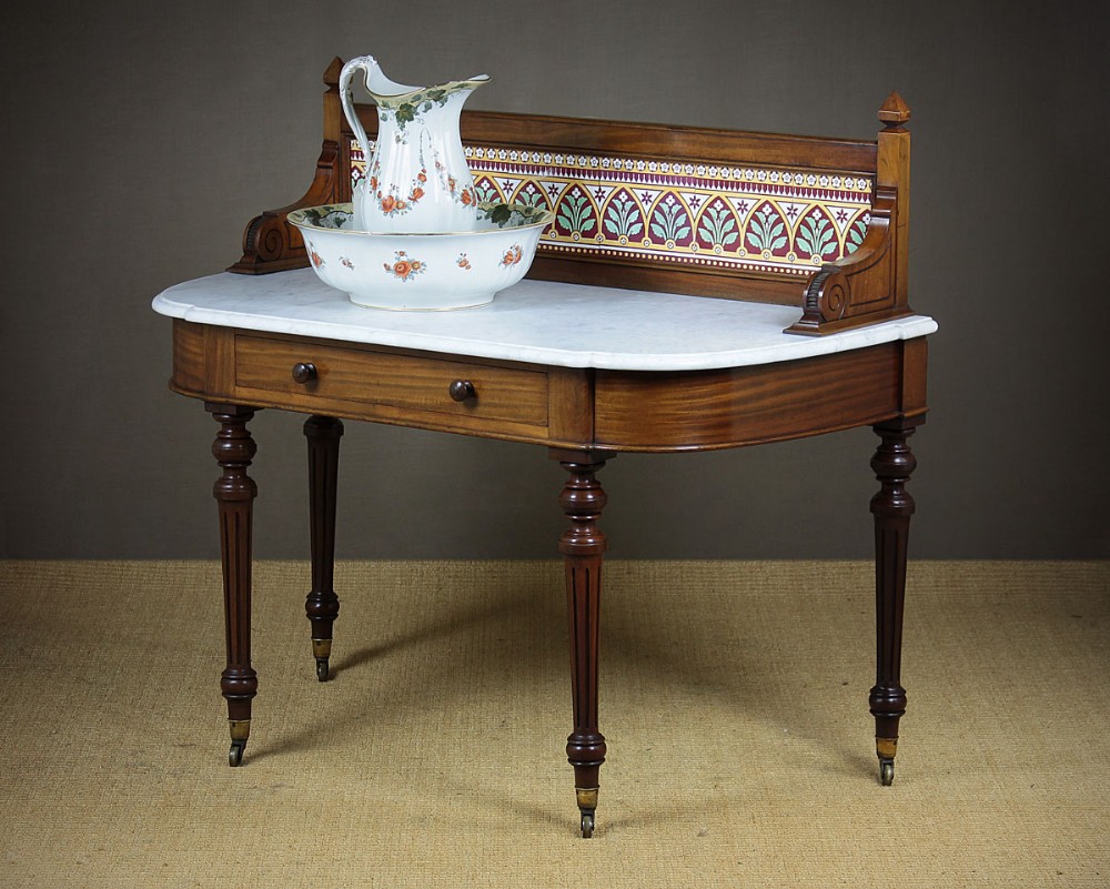 19th.c. Mahogany Marble Top Washstand c.1850.