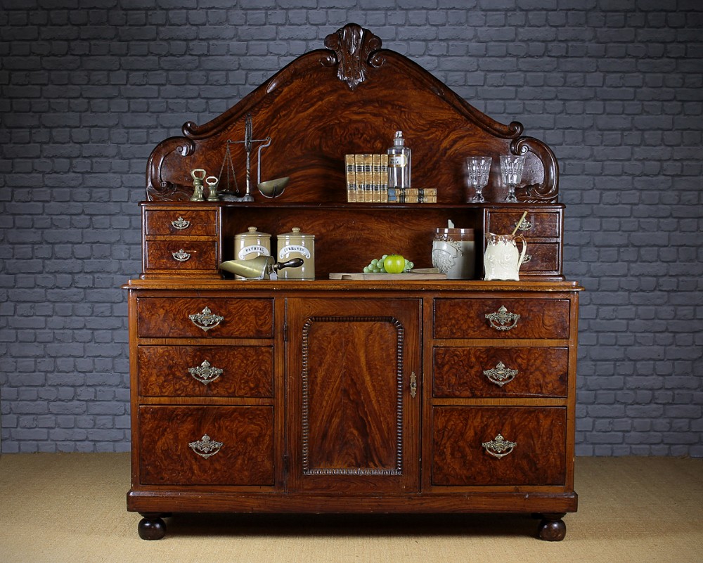 Scumbled Pine Kitchen Dresser c.1870.