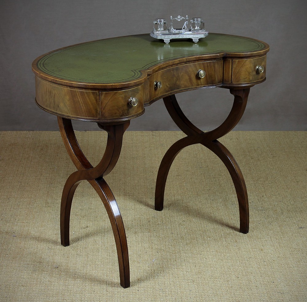 Kidney Shaped Writing Desk c.1920.