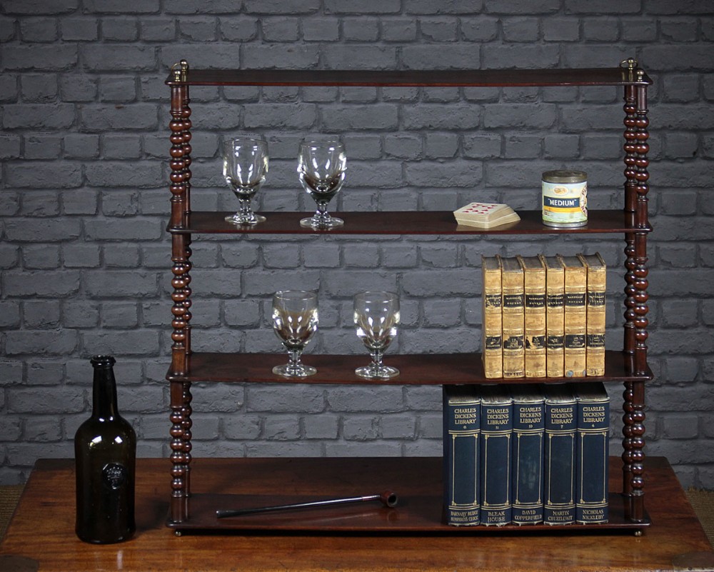 Mahogany Campaign Bookshelves c.1870.