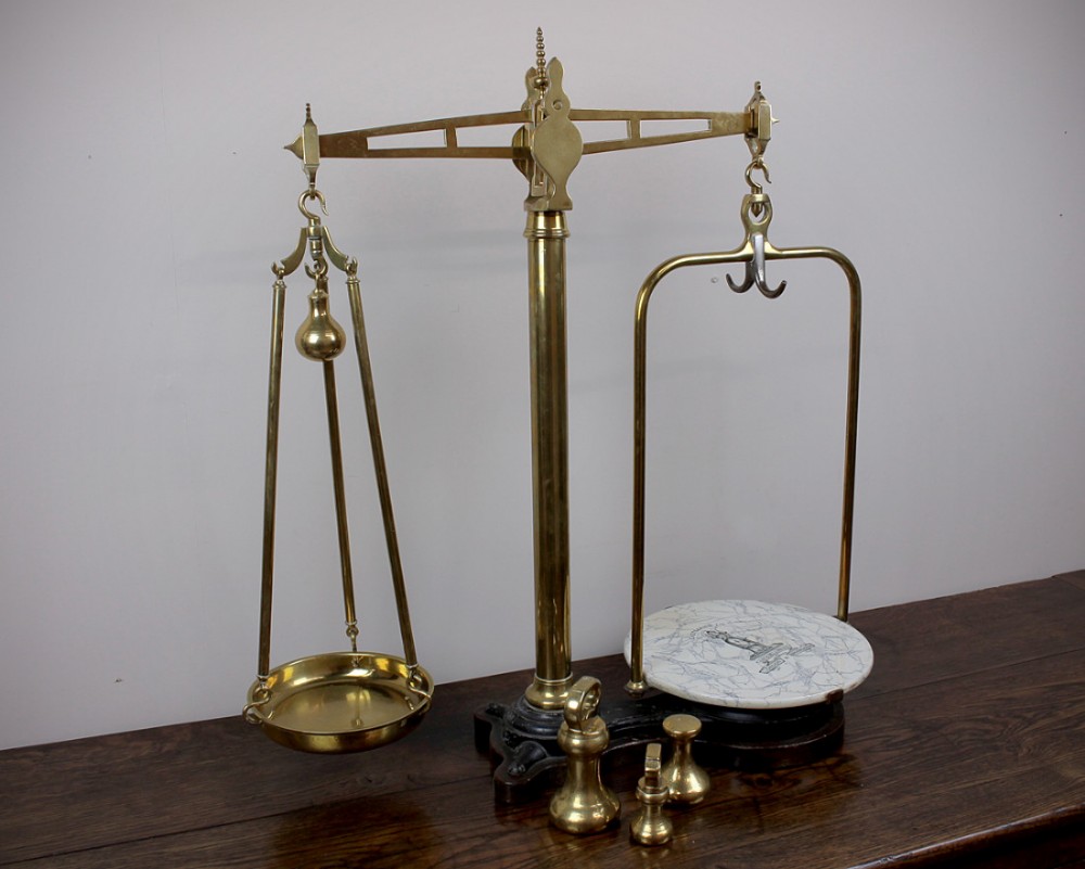 Brass Shop Scales c.1890.