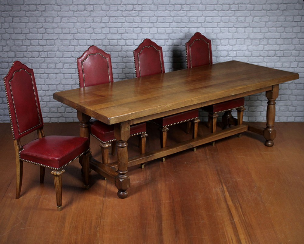 Large 18th.c. Style Oak Farmhouse Refectory Table c.1930.