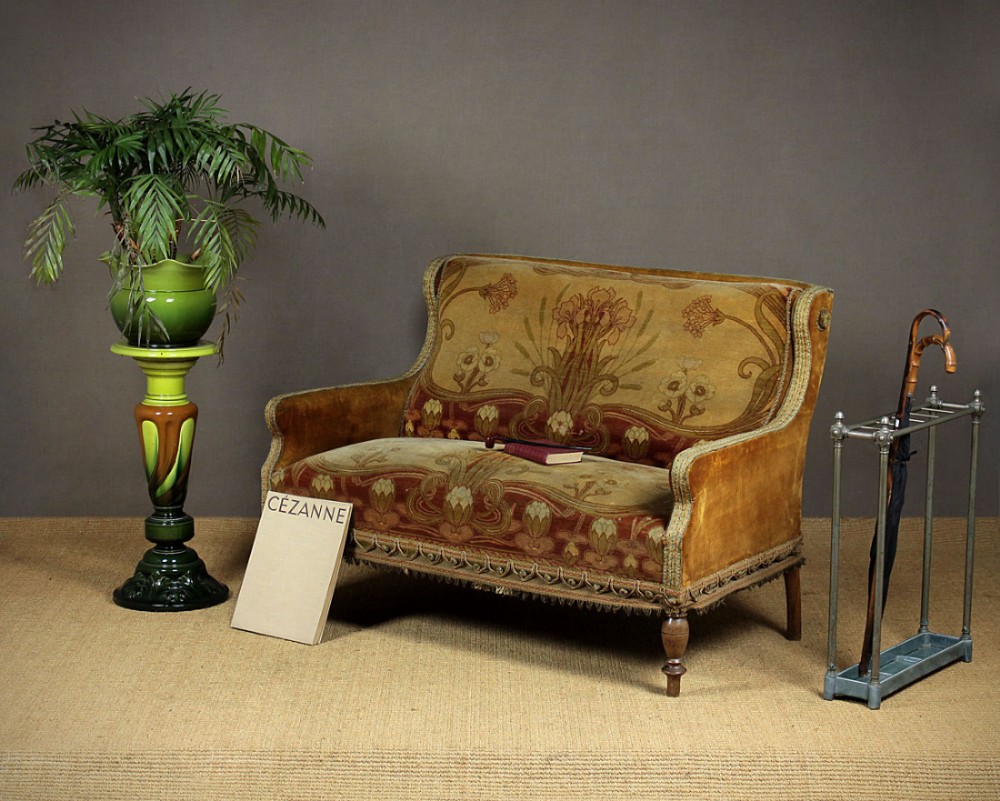 Art Nouveau Two Seater Settee c.1905.