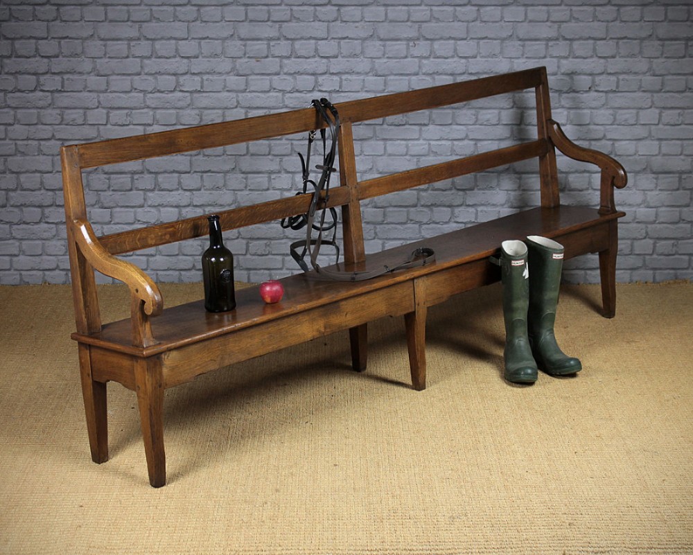 Long Oak Tack Room Bench c.1880.