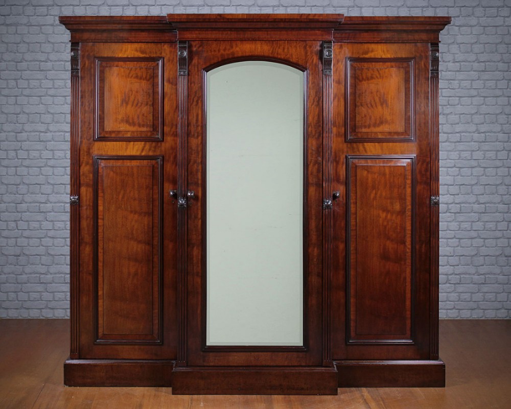 Mahogany Combination Wardrobe & Press c.1880
