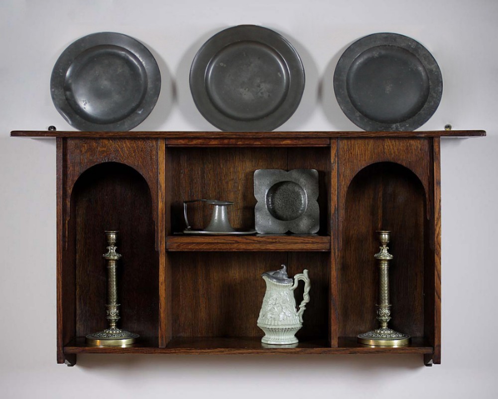 Oak Plate Rack By Liberty & Co. London c.1900