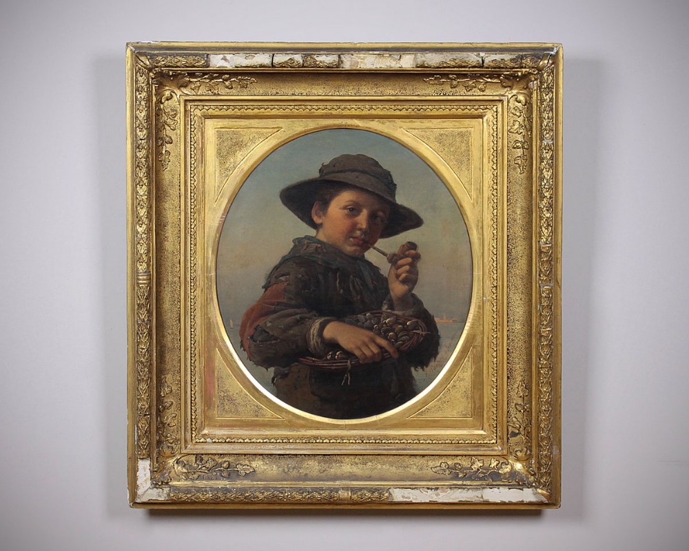 Portrait of a Venetian Boy by Antonio Paoletti c.1880.