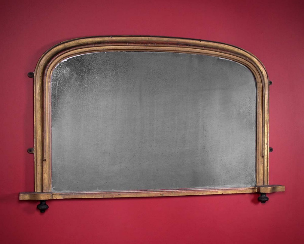 Mid 19th.c. Gilt Overmantle Mirror c.1860.
