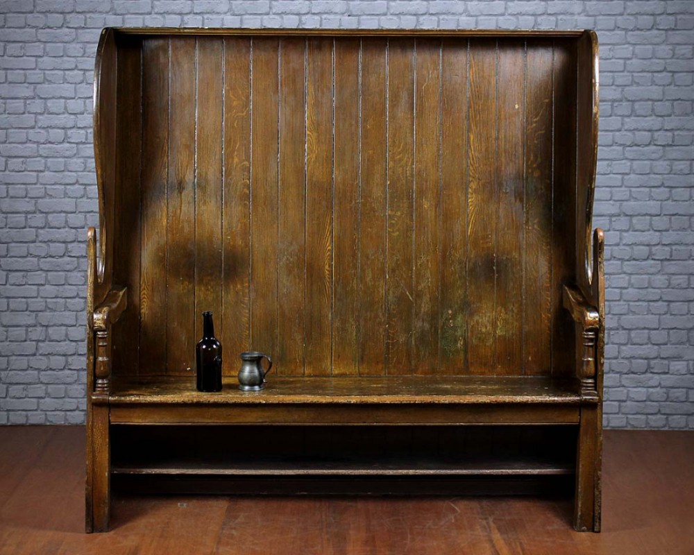 Welsh High Back Tavern Settle c.1840