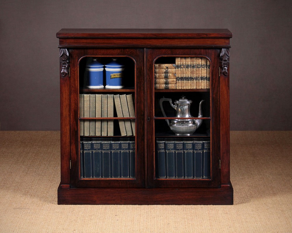 Small Rosewood Bookcase c.1880.