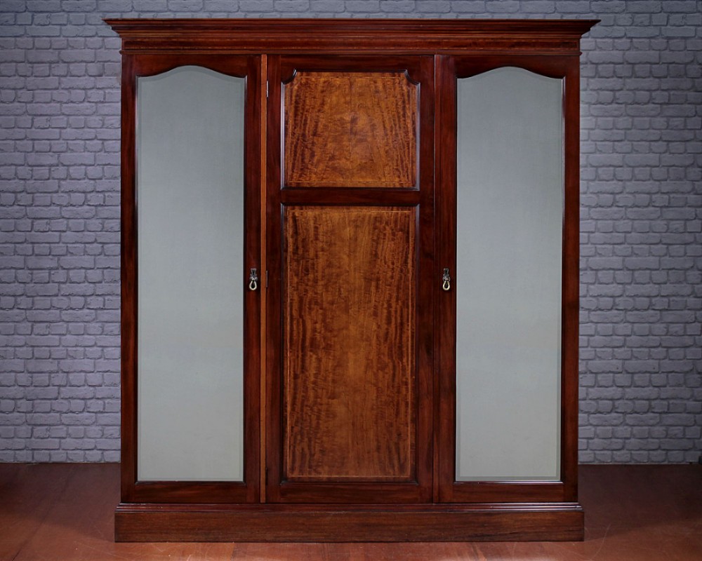 Edwardian Combination Wardrobe & Press c.1910.