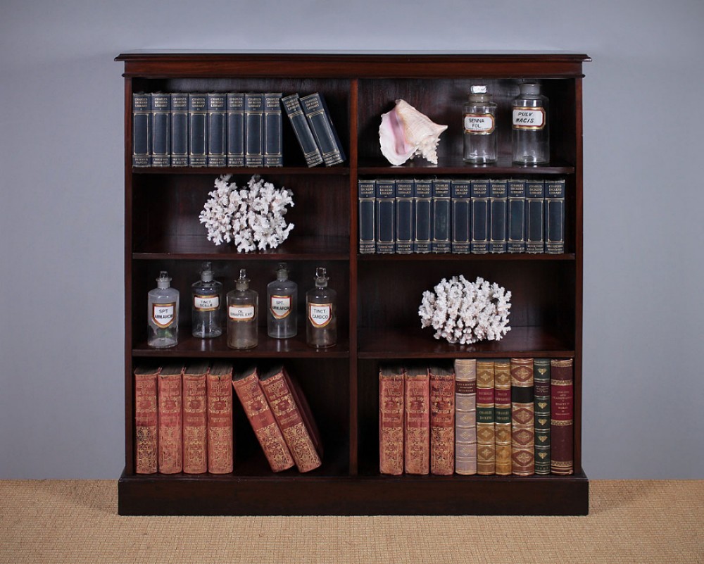 Mahogany Open Bookcase c.1910