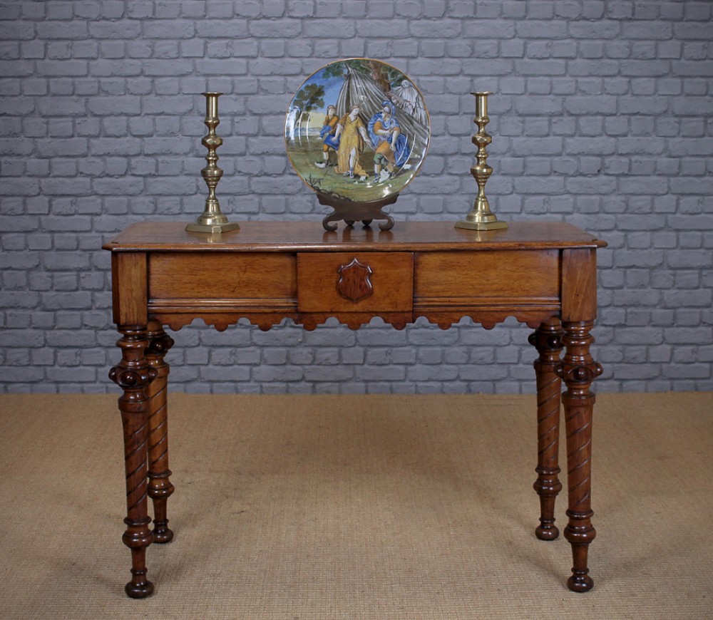 Small Gothic Oak Hall Table c.1870.
