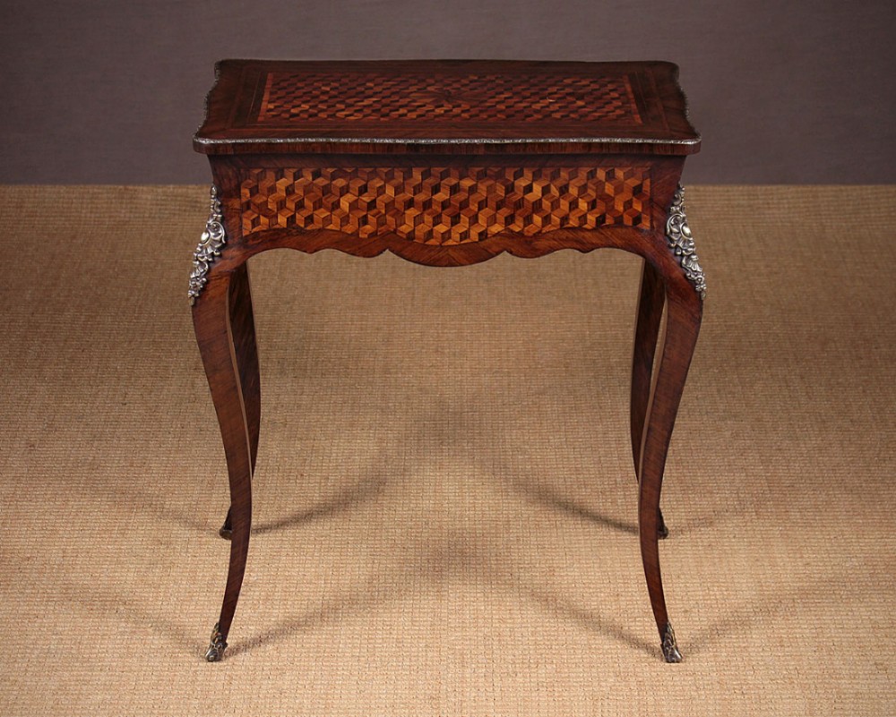 Louis XV Parquetry & Ormolu Side Table c.1890.
