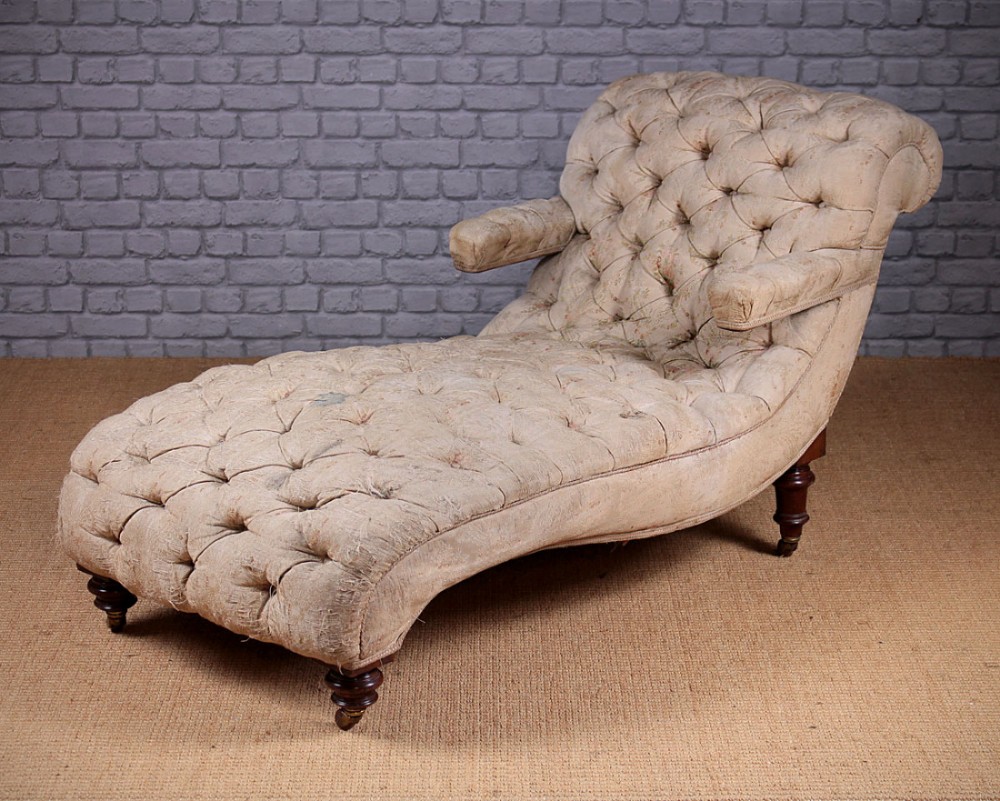 Late 19th.c. Chaise Longue c.1880.