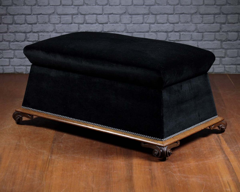 Mid 19th.c. Ottoman Stool & Bedding Box c.1850.