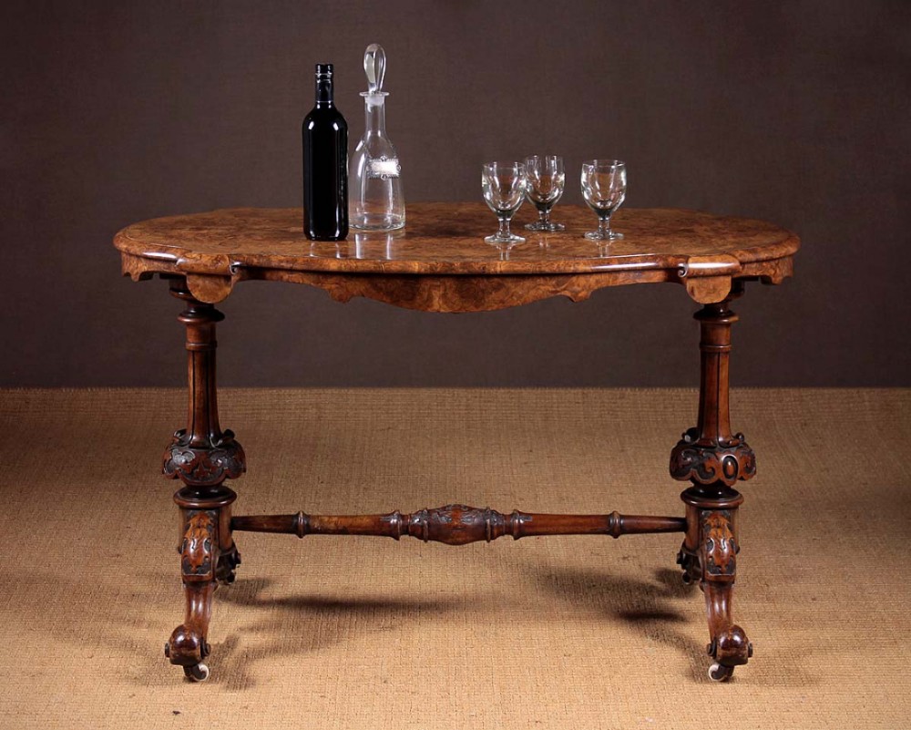 Burr Walnut Centre Table c.1880.