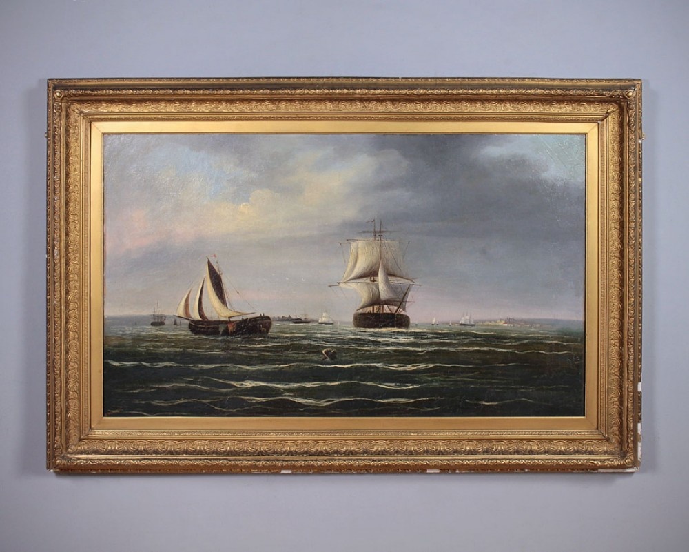 Large Mid 19th.c. Maritime Painting c.1840.