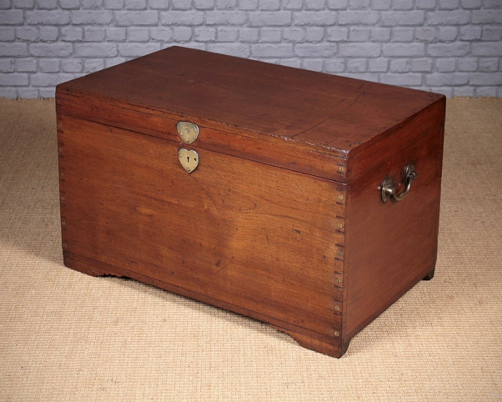 Large Teak Campaign Chest c.1880.