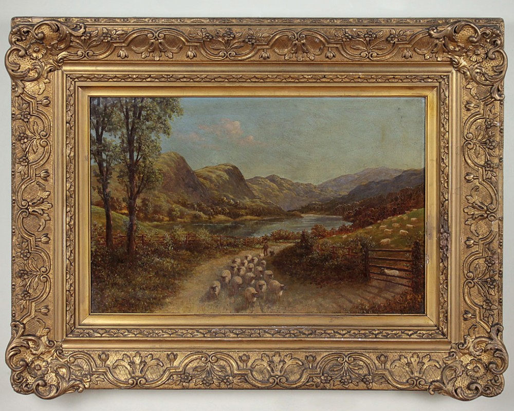 English Lake District Landscape Oil Painting c.1923.