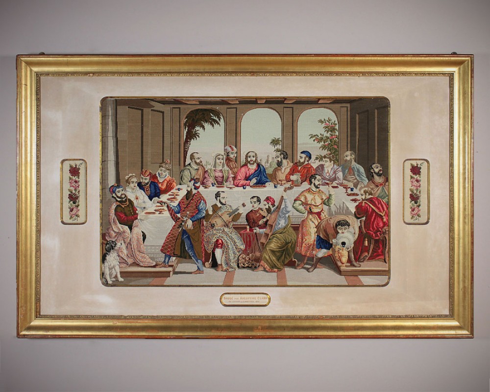 Very Large Framed Tapestry of the Marriage at Cana c.1853.