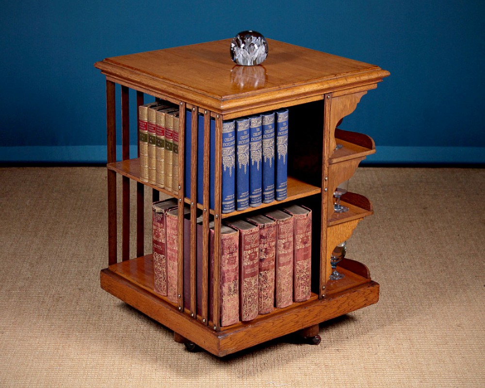 Oak Revolving Bookcase c.1910