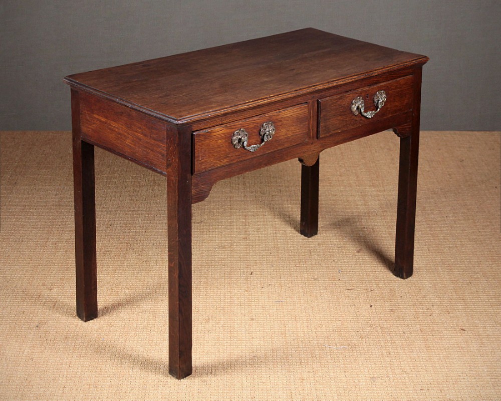 Two Drawer Oak Side Table c.1810.