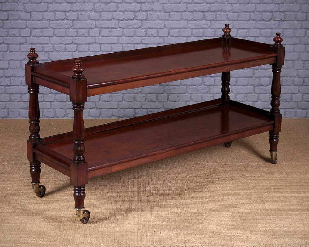 19th.c. Mahogany Two Tier Serving Sideboard Or Buffet c.1860. 