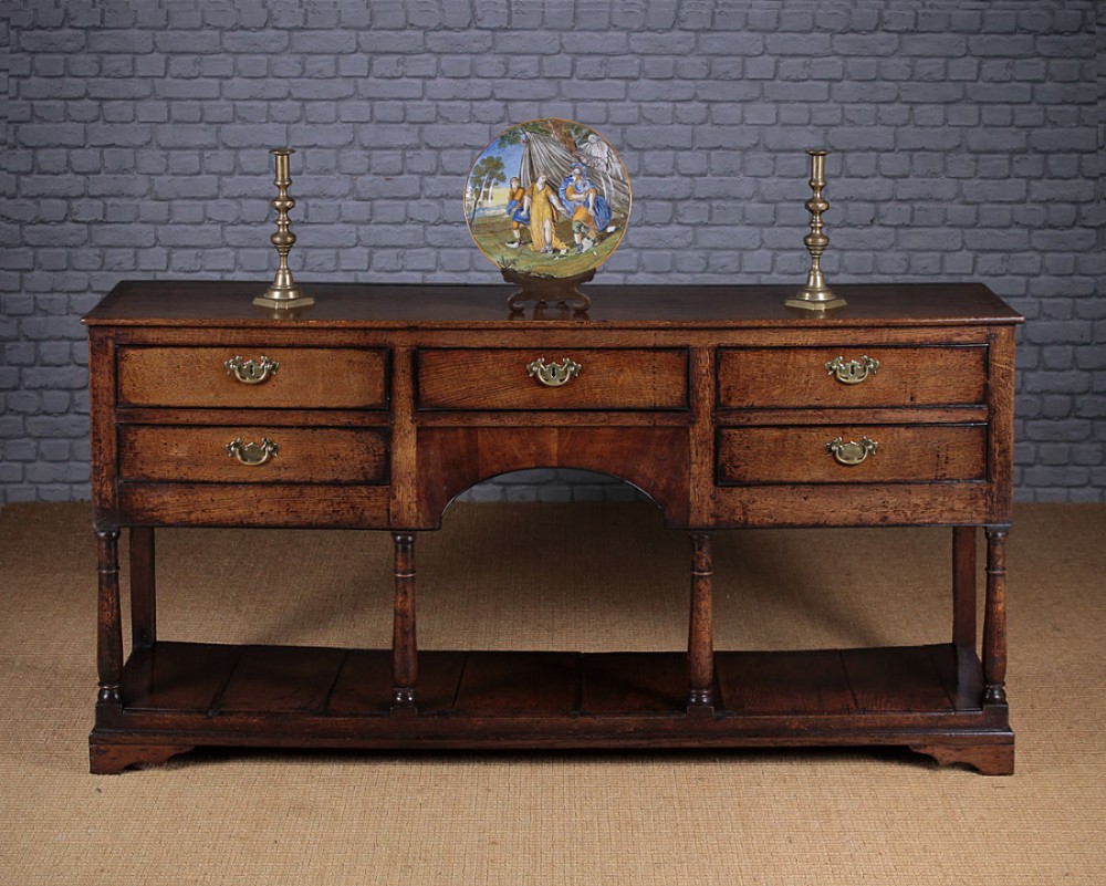 Georgian Oak Welsh Dresser Base c.1810.